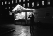 Doughnut Van at night, College Green, Bristol