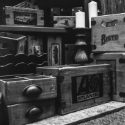 Wooden Boxes, Clifton Arcade