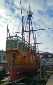 Matthew in dry dock at Underfall Yard