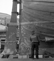 Matthew in dry dock at Underfall Yard