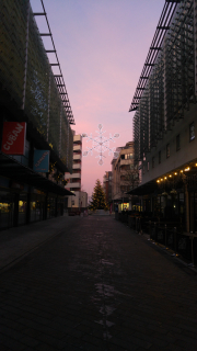 Dawn near Millennium Square