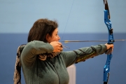 Archery, at the point of release