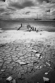 Drying mud