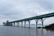 Clevedon Pier, with ship