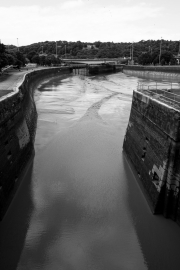 Empty Cumberland Basin