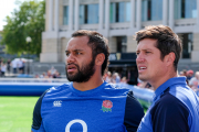 Billy Vunipola & Vernon Kay