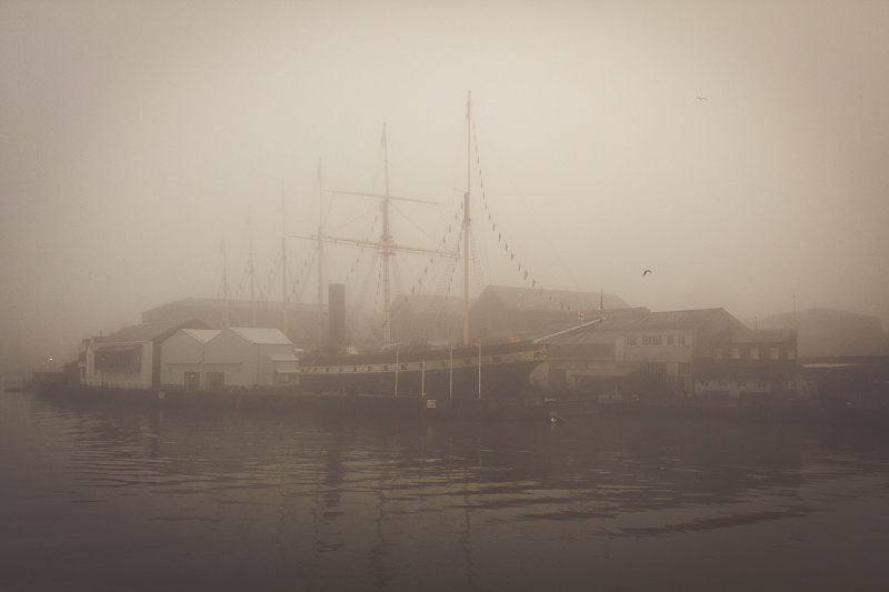 SS Great Britain in the fog