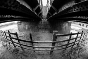 Under the Railway Bridge, fisheye lens