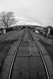 Rail Tracks, fisheye lens