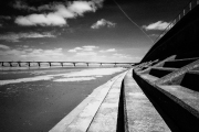 Severn Estuary at low tide, infra-red