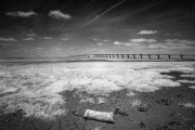 Severn Estuary at low tide, infra-red