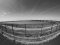 Severn Estuary at low tide, fisheye lens