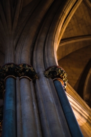 Column decoration, with sunlight