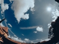 Gite sky, fisheye lens