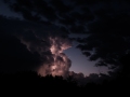 Lightning and clearing skies at dawn