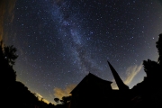 Milky Way and gite silhouette