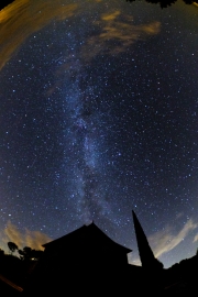 Milky Way and gite silhouette