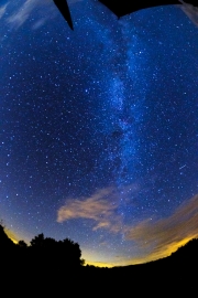 Milky Way, fisheye lens