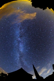 Milky Way, fisheye lens