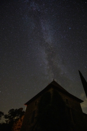 Milky Way and gite silhouette