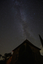 Milky Way and gite silhouette