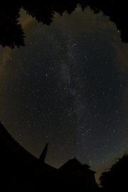 Milky Way and gite silhouette
