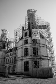 Chateau Chambord scaffolding