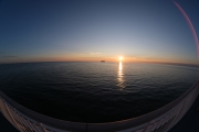 Sunset, fisheye lens