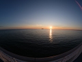 Sunset, fisheye lens