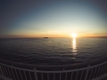 Sunset, fisheye lens