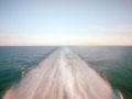 Ferry wake, pinhole