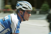 Lance Armstrong (drug cheat). Dauphine Libere, Stage 7 start, Morzine. 12/06/2005. Nikon F80 - Fuji Superia 100 (0727_27.jpg)