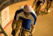 Chris Hoy. GB track cycling squad pre-Olympic training camp. Newport Velodrome. 02/08/2008. Nikon D200 - 1/160 sec @ f5.6, ISO 1600 (0920_0121.jpg)