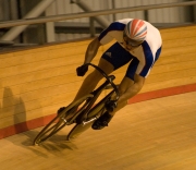 Chris Hoy. GB track cycling squad pre-Olympic training camp. Newport Velodrome. 02/08/2008. Nikon D200 - 1/180 sec @ f5.6, ISO 1600 (0920_0125.jpg)