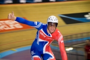 Ed Clancy. Track Cycling World Cup. Manchester Velodrome. 31/10/2008. Nikon D200 - 1/90 sec @ f5.3, ISO 1000 (0943_0196.jpg)