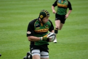 Bruce Reihana. Northampton Saints v Sale Sharks. Franklin's Gardens, Northampton. 06/05/2006. Nikon D200 - 1/250 sec @ f5.6, ISO 450 (0803_064.JPG)