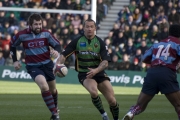 Carlos Spencer. Northampton Saints v Rotherham Titans. Franklin's Gardens, Northampton. 01/03/2008. Nikon D200 - 1/320 sec @ f5.6, ISO 320 (0907_0013.jpg)