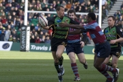 Carlos Spencer. Northampton Saints v Rotherham Titans. Franklin's Gardens, Northampton. 01/03/2008. Nikon D200 - 1/320 sec @ f5.3, ISO 320 (0907_0015.jpg)