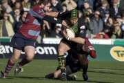 Bruce Reihana. Northampton Saints v Rotherham Titans. Franklin's Gardens, Northampton. 01/03/2008. Nikon D200 - 1/1600 sec @ f5.6, ISO 320 (0907_0170.jpg)