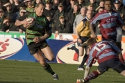 Carlos Spencer. Northampton Saints v Rotherham Titans. Franklin's Gardens, Northampton. 01/03/2008. Nikon D200 - 1/750 sec @ f5.6, ISO 320 (0907_0343.jpg)