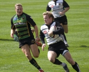 Launceston winger. Northampton Saints v Launceston. Franklin's Gardens, Northampton. 26/04/2008. Nikon D200 - 1/400 sec @ f5.6, ISO 200 (0912_0033.jpg)