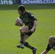 Bruce Reihana. Northampton Saints v Launceston. Franklin's Gardens, Northampton. 26/04/2008. Nikon D200 - 1/350 sec @ f5.6, ISO 200 (0912_0157.jpg)