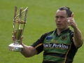 Bruce Reihana with Division 1 trophy. Northampton Saints v Launceston. Franklin's Gardens, Northampton. 26/04/2008. Nikon D200 - 1/320 sec @ f5.6, ISO 200 (0912_0244.jpg)