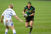 Bruce Reihana. Northampton Saints v Bath Rugby. Franklin's Gardens, Northampton. 22/11/2008. Nikon D200 - 1/200 sec @ f5.6, ISO 560 (0949_0192.jpg)