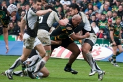 Soane Tonga'uiha. Northampton Saints v Connacht. European Challenge Cup quarter-final. Franklin's Gardens, Northampton. 11/04/2009. Nikon D200 - 1/250 sec @ f5.3, ISO 250 (0973_0159.jpg)