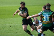 Ben Foden. Northampton Saints v London Irish. Franklin's Gardens, Northampton. 18/04/2009. Nikon D200 - 1/1250 sec @ f5.6, ISO 500 (0974_0033.jpg)