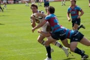 Ben Foden. Northampton Saints v Rotherham Titans (pre-season). Franklin's Gardens, Northampton. 22/08/2009. Nikon D200 - 1/1250 sec @ f4.8, ISO 400 (0997_0140.jpg)