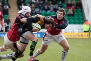 Lee Dickson. Northampton Saints v Saracens. LV= Cup semi-final. Franklin's Gardens, Northampton. 14/03/2010. Nikon D200 - 1/500 sec @ f5.3, ISO 1000 (1021_0048.jpg)