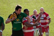 Phil Dowson and Gloucester lineout jumper. Northampton Saints v Gloucester. LV= Cup Final. Sixways, Worcester. 21/03/2010. Nikon D200 - 1/750 sec @ f5.6, ISO 640 (1022_0118.jpg)