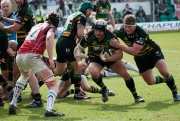 Euan Murray and Dylan Hartley. Northampton Saints v Saracens. Franklin's Gardens, Northampton. 24/04/2010. Nikon D200 - 1/1000 sec @ f5.3, ISO 500 (1027_0094.jpg)